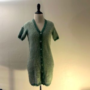 Forever21 Blue fuzzy mini dress